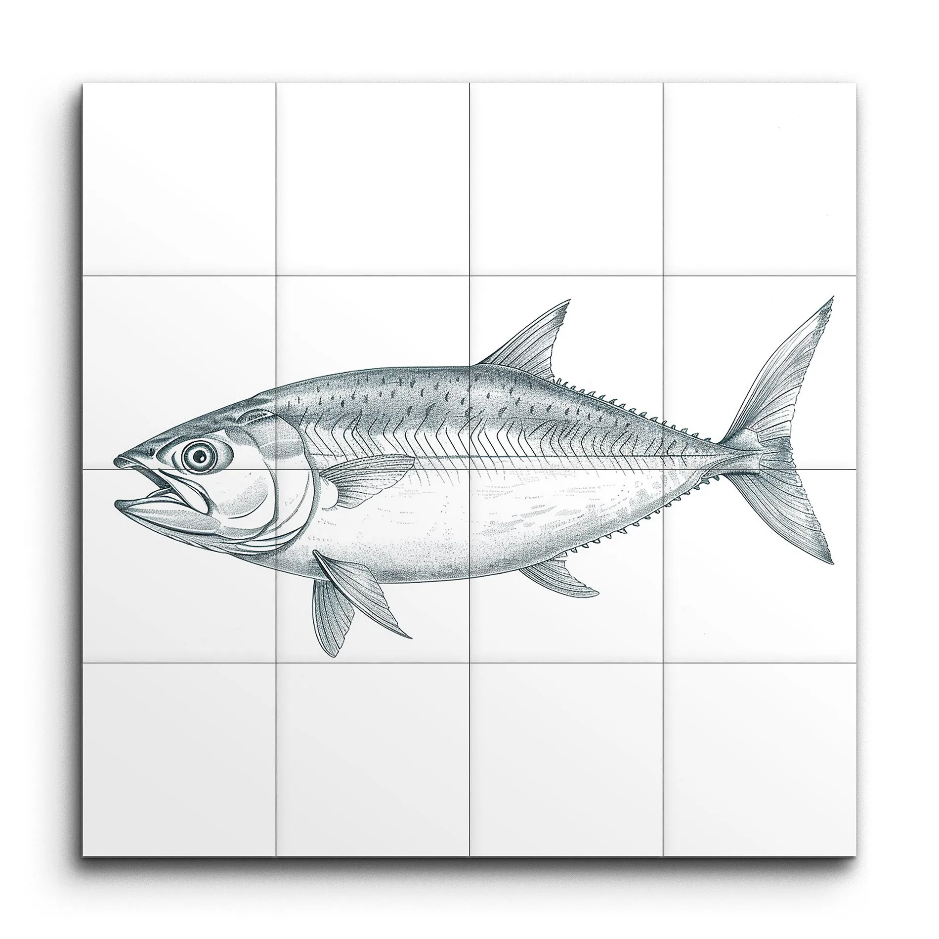 Tuna Elegance: Intricate Aquatic Art