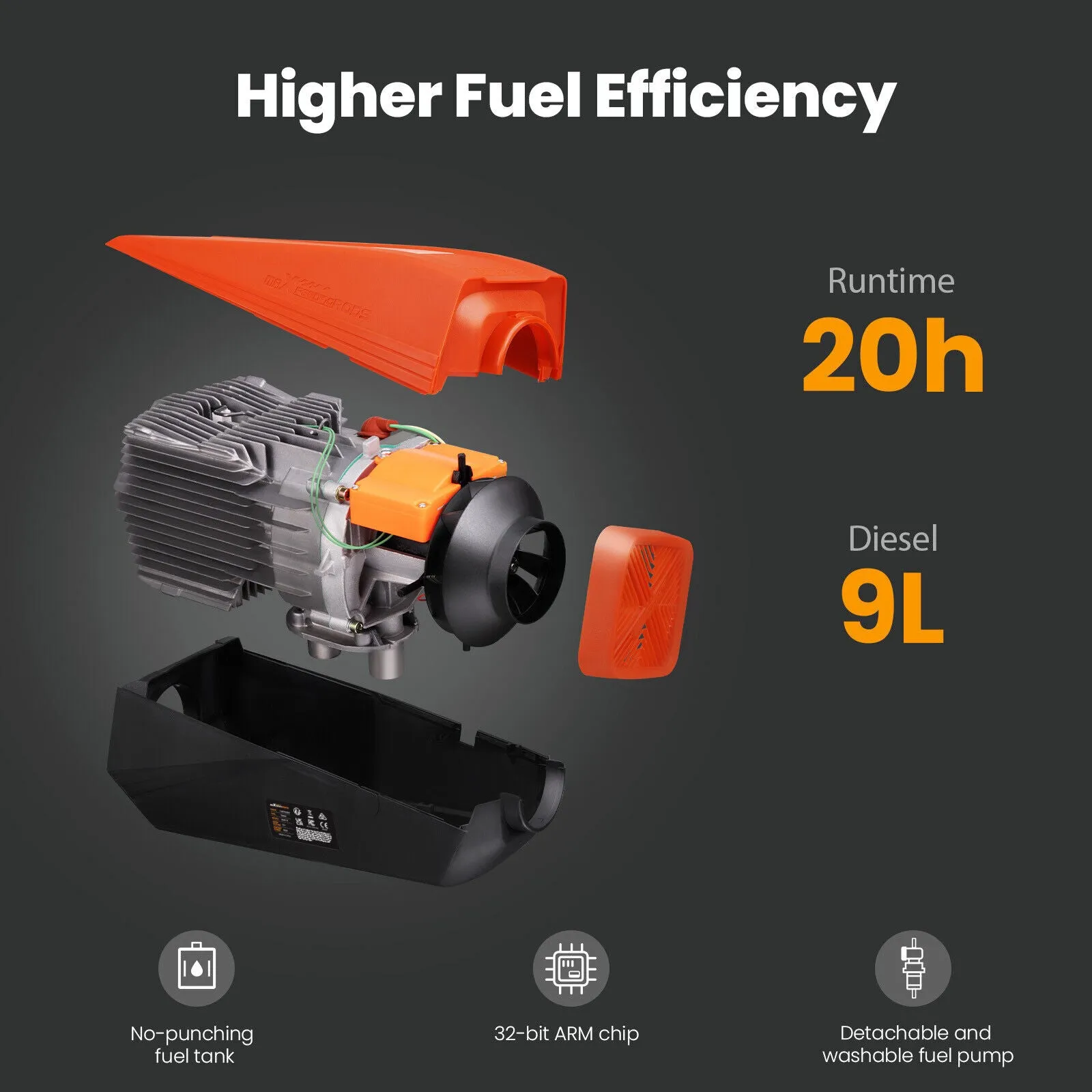 Upgraded Adjustable Caravan 5Kw Diesel Heater