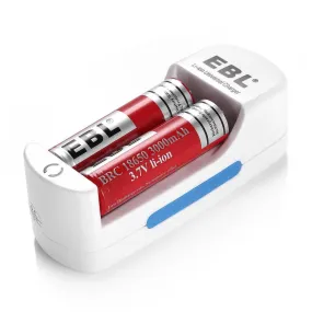 USB Smart Charger For Rechargeable Batteries Li-ion 10440 14500 16340 18650