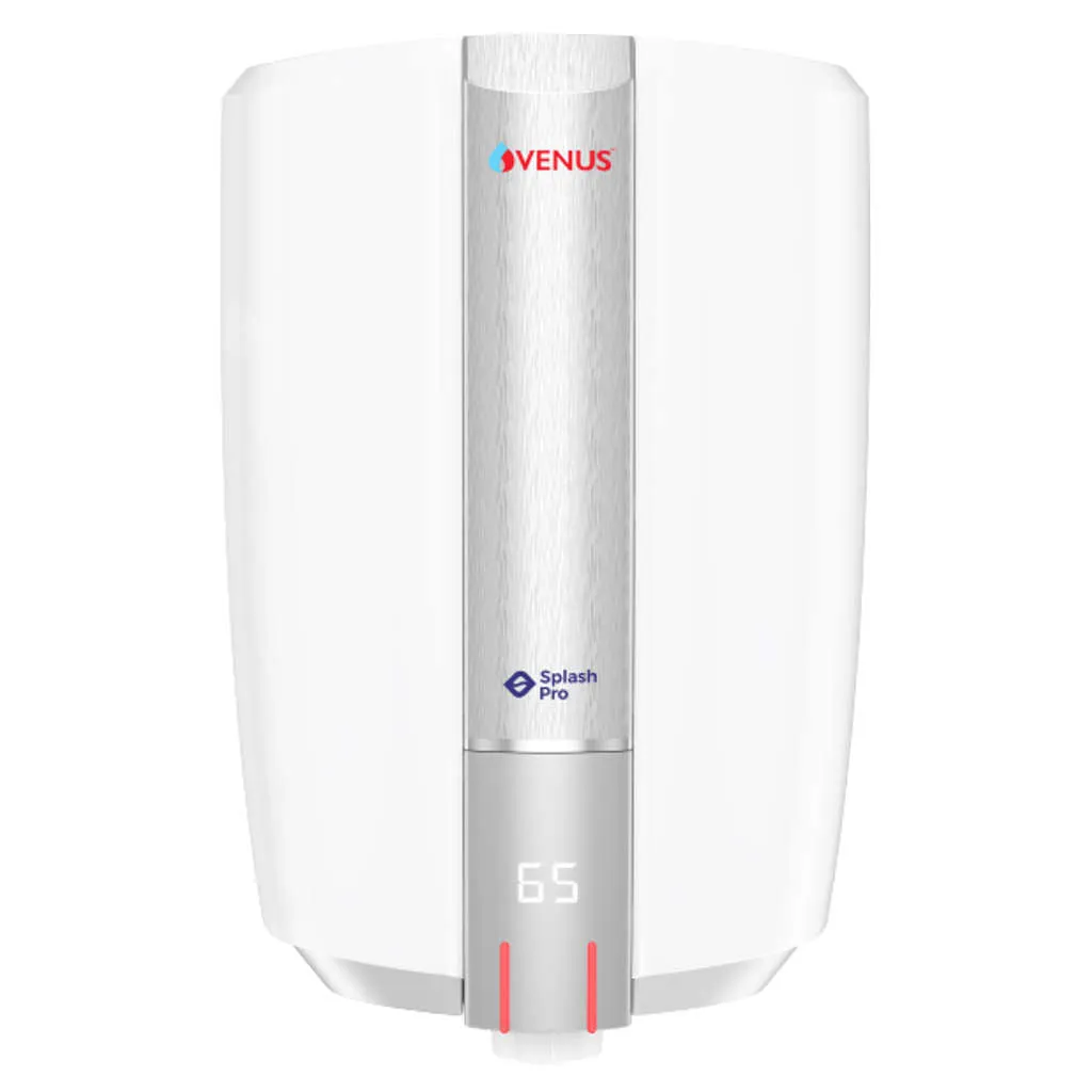 Venus Splash Pro Smart Storage Water Heater 25 Litre White Graphite Silver 25SX