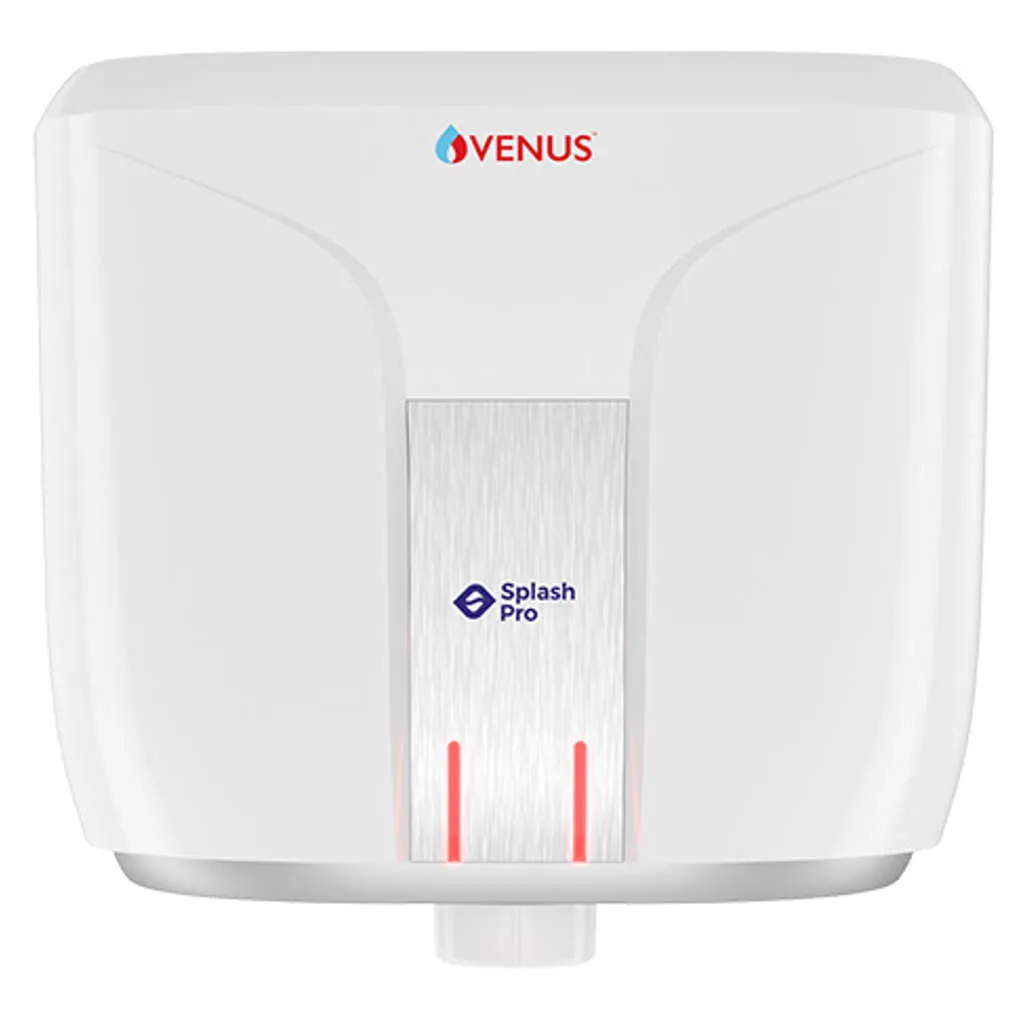 Venus Splash Pro Storage Water Heater 6 Litre White Graphite Silver 6SB