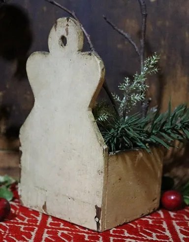 Wall Box with Santa Holding Staff and Tree