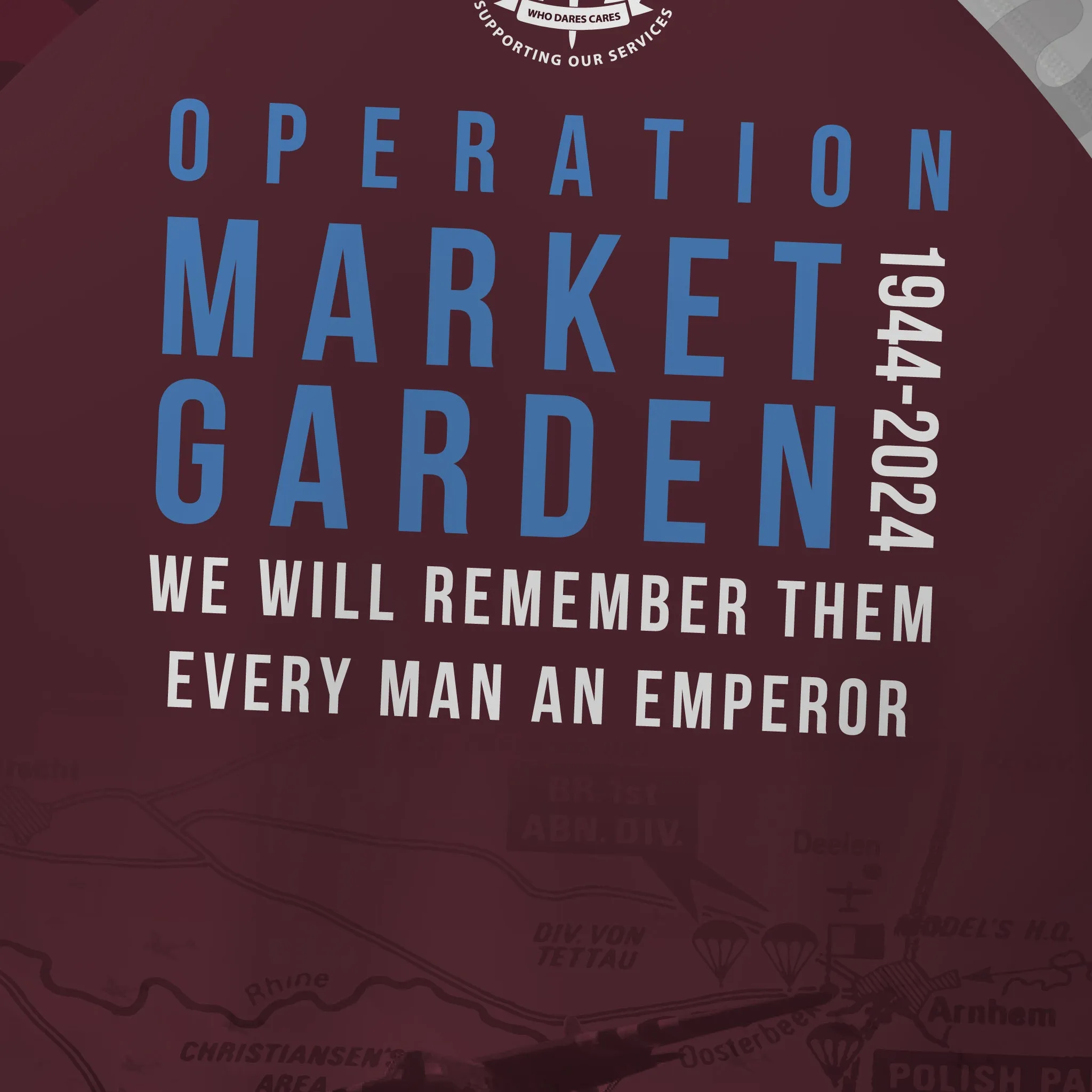Who Dares Cares - Operation Market Garden 80 - Rugby/Training Shirt