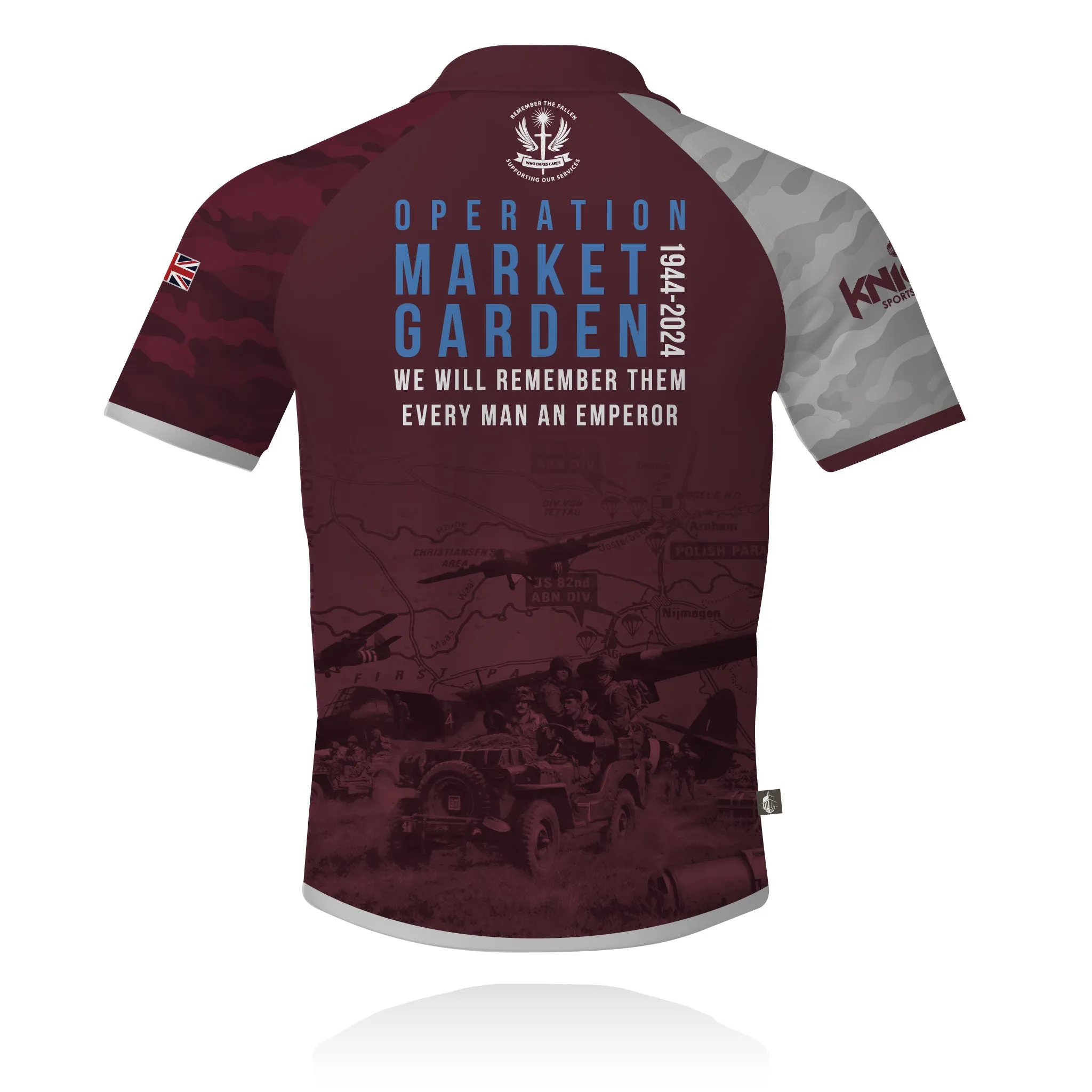 Who Dares Cares - Operation Market Garden 80 - Tech Polo