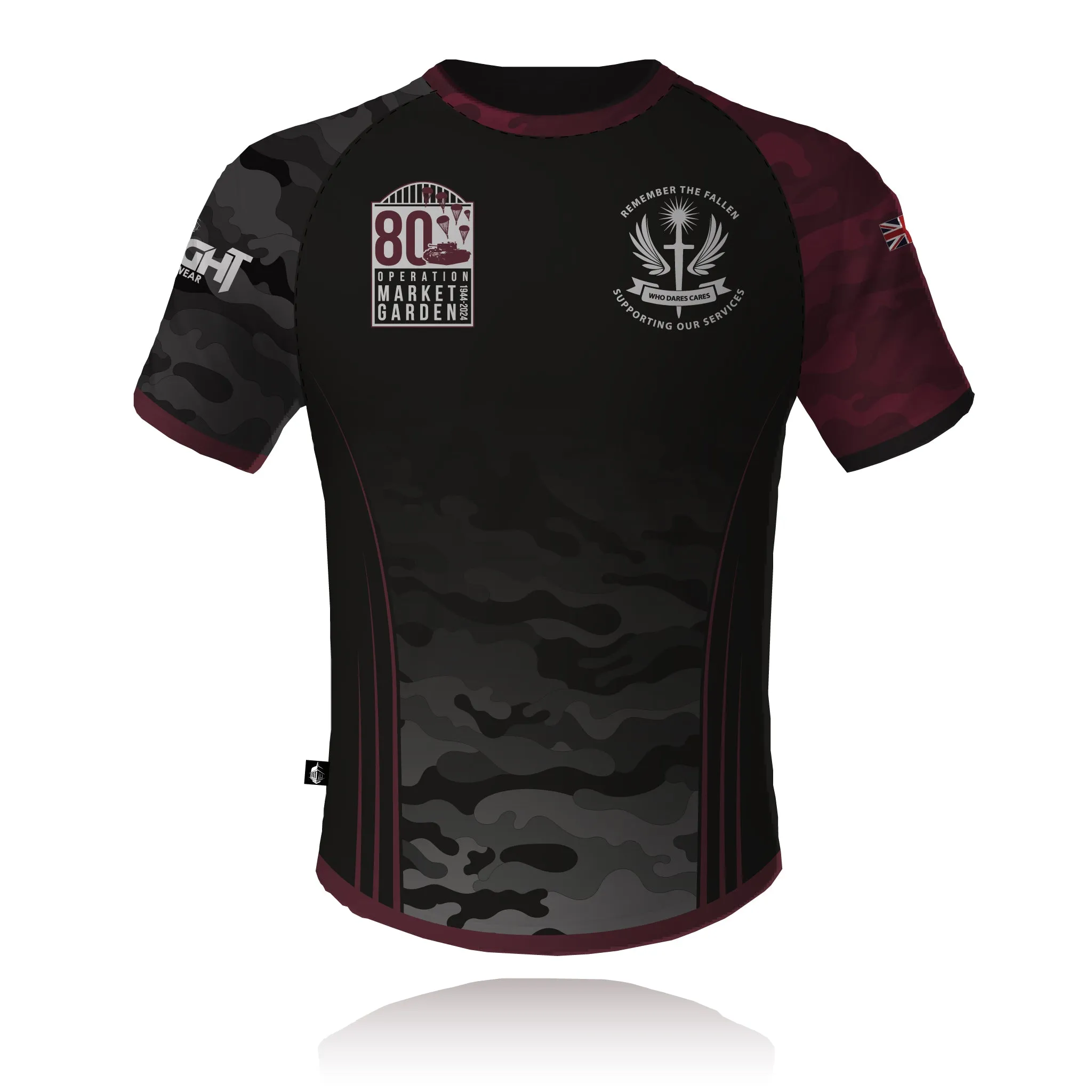 Who Dares Cares - Operation Market Garden 80 - Tech Tee