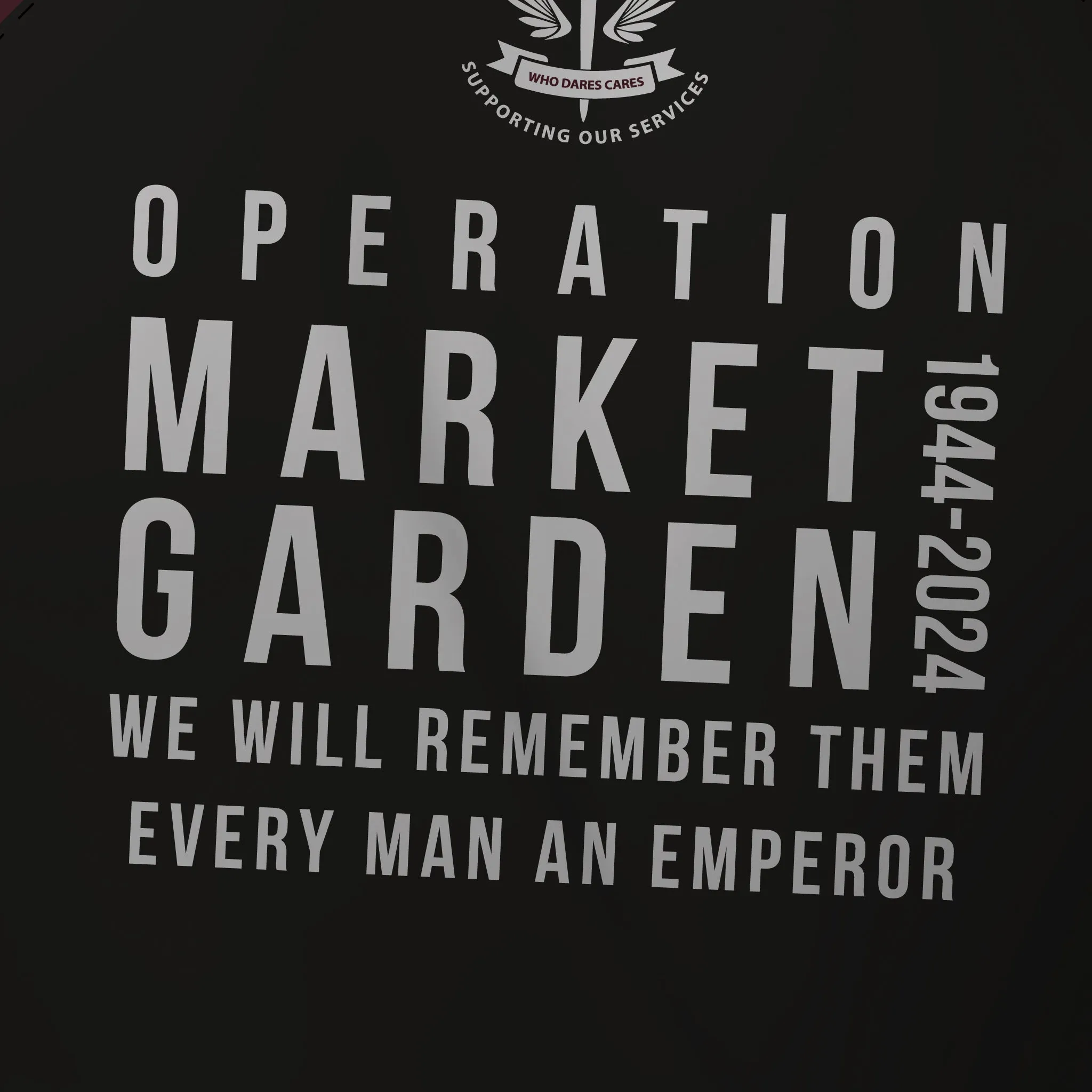 Who Dares Cares - Operation Market Garden 80 - Tech Tee