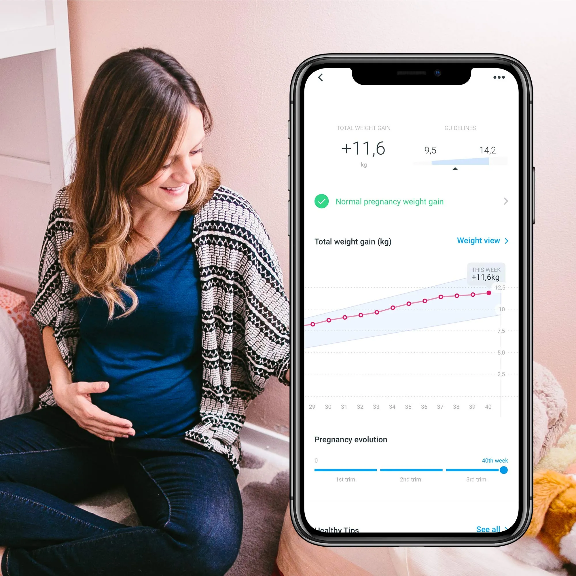 Withings Body Cardio - Premium Wi-Fi Body Composition Smart Scale, Tracks Heart Rate, BMI, Fat, Muscle Mass, Water %, Digital Bathroom Scale, App Sync via Bluetooth or Wi-Fi