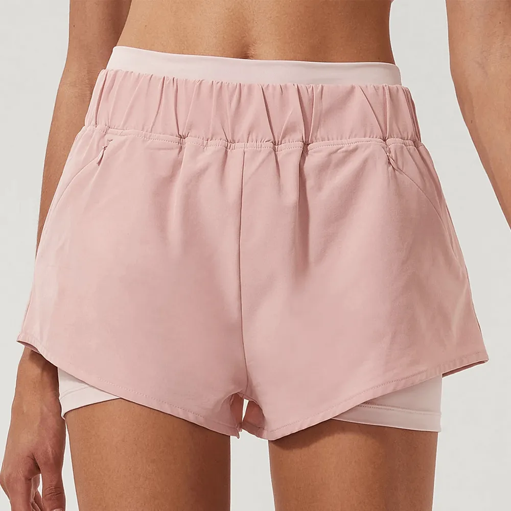 Women's 2-in-1 Athletic Shorts with Pockets - SF2234