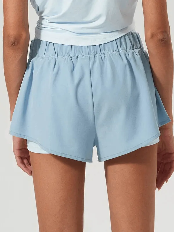 Women's 2-in-1 Athletic Shorts with Pockets - SF2234
