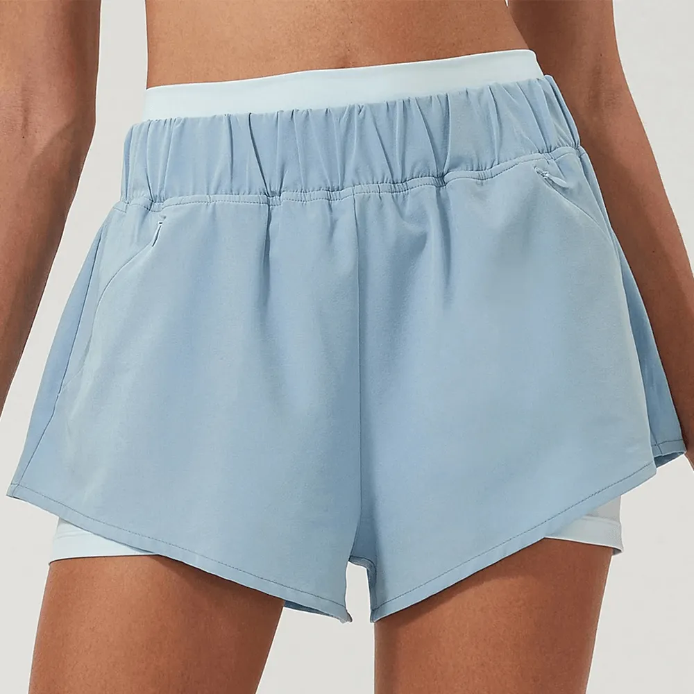 Women's 2-in-1 Athletic Shorts with Pockets - SF2234