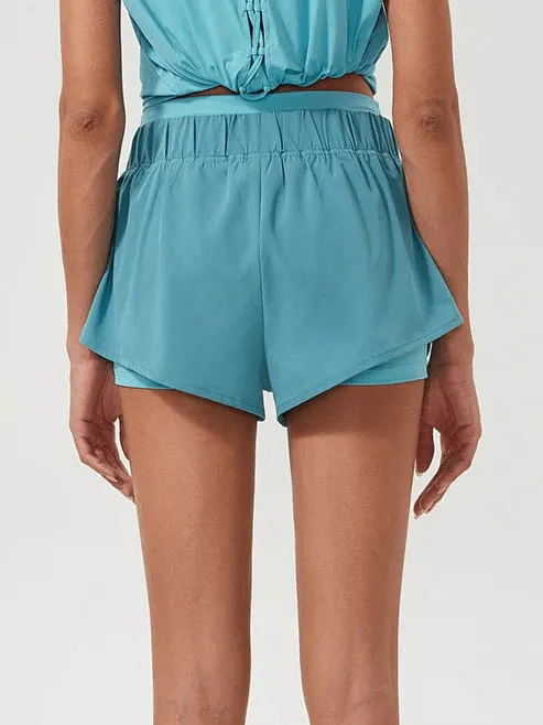 Women's 2-in-1 Athletic Shorts with Pockets - SF2234