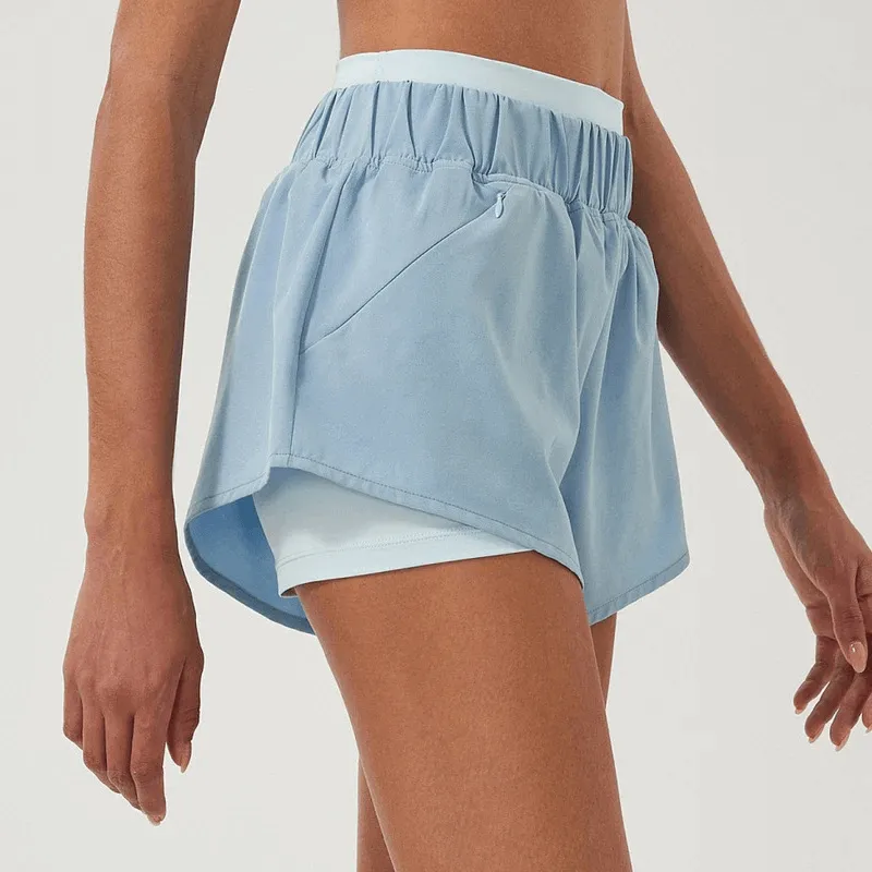 Women's 2-in-1 Athletic Shorts with Pockets - SF2234