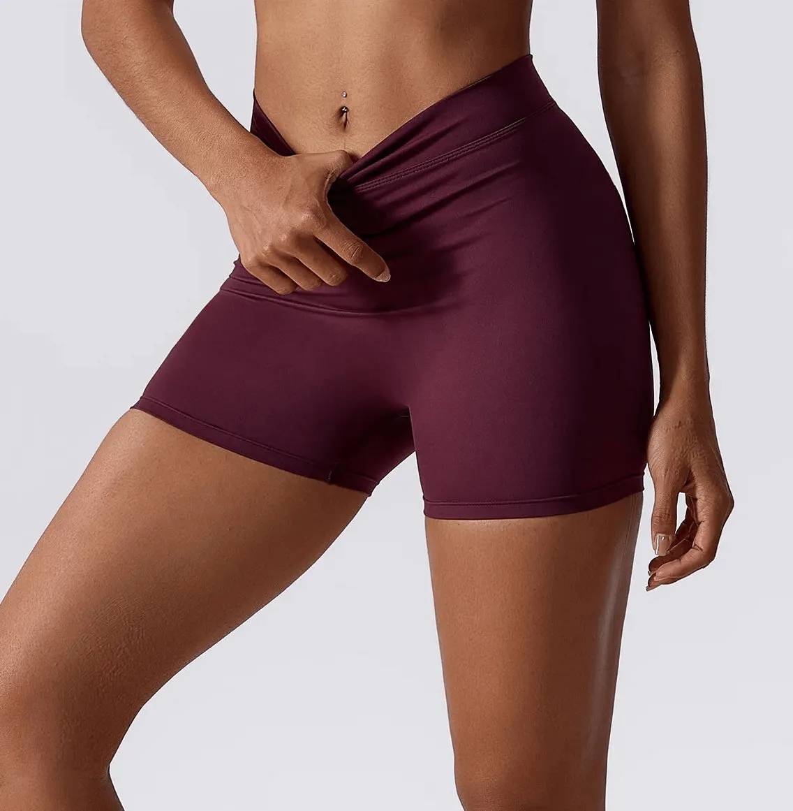 Women's Elastic Performance Yoga Shorts - SF2209