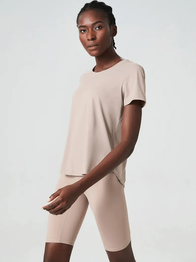 Women's Solid Color Two Pieces Yoga Set - SF2079