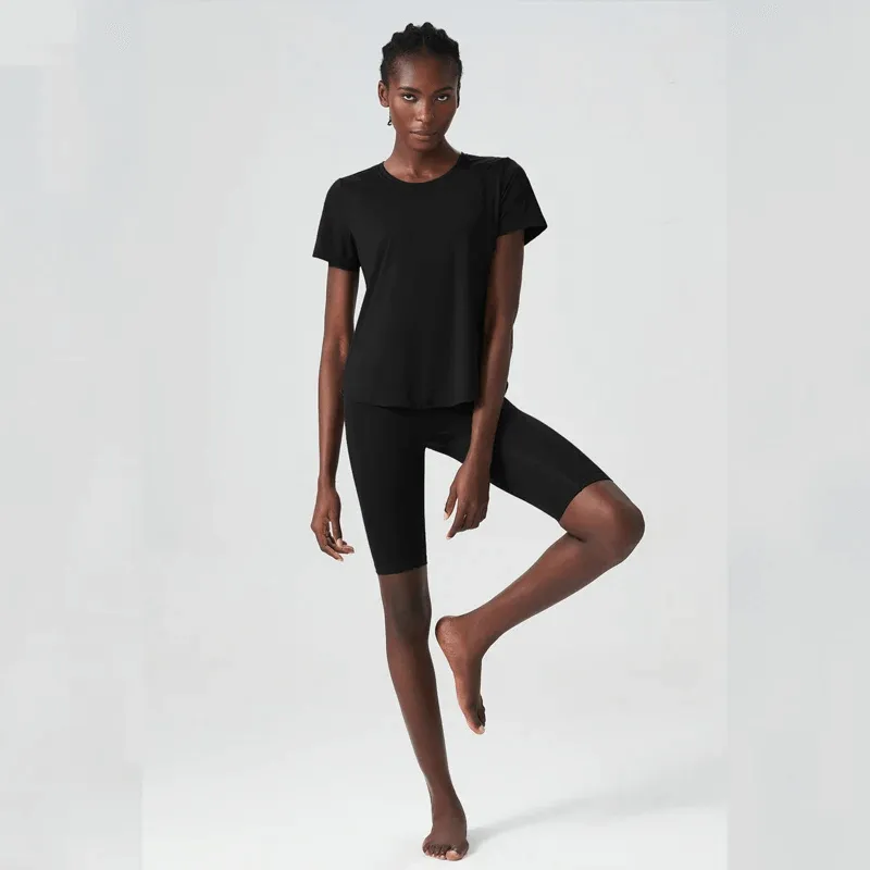 Women's Solid Color Two Pieces Yoga Set - SF2079
