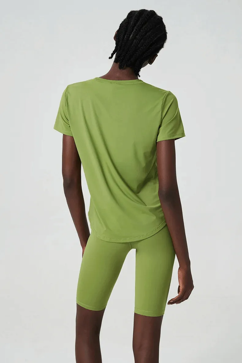 Women's Solid Color Two Pieces Yoga Set - SF2079