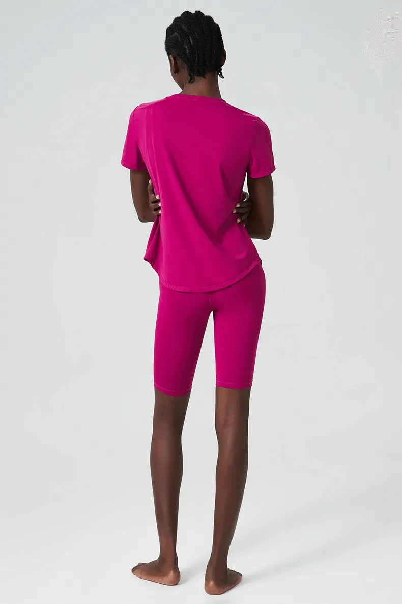 Women's Solid Color Two Pieces Yoga Set - SF2079