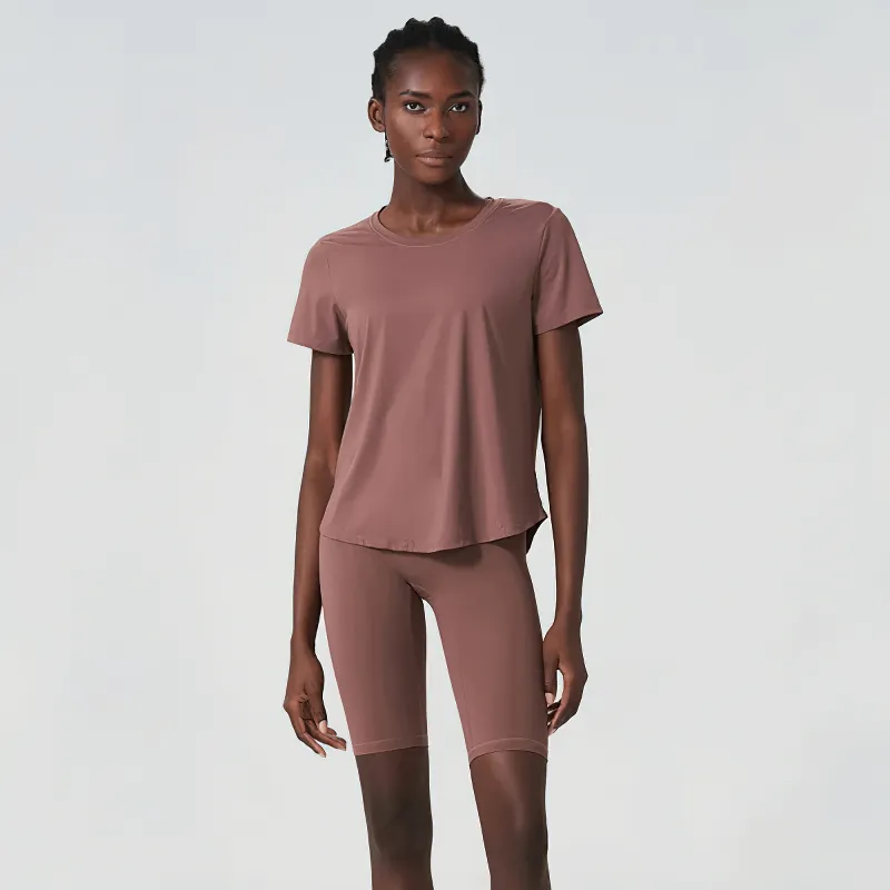 Women's Solid Color Two Pieces Yoga Set - SF2079