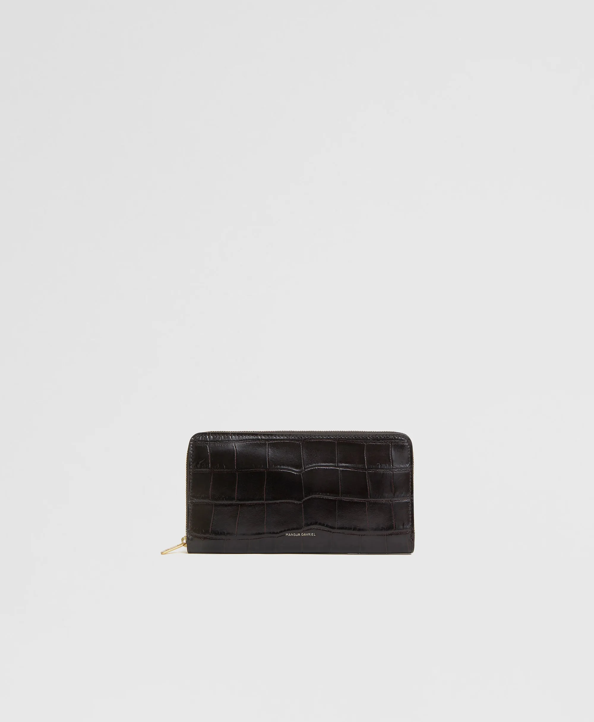 Zip Continental Wallet - Stamped Croc